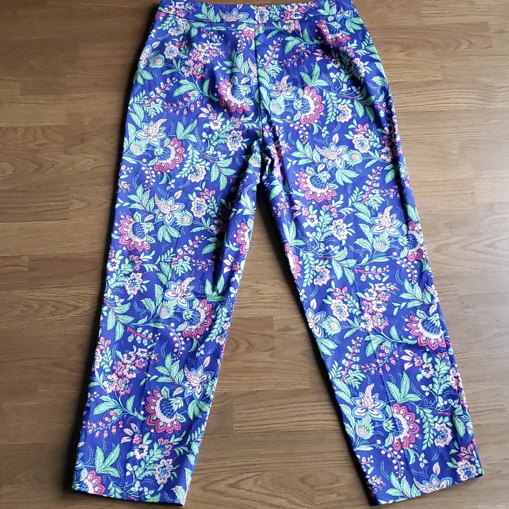 Appleseed's Petites Women's Size 8 Floral Stretch Pants 29